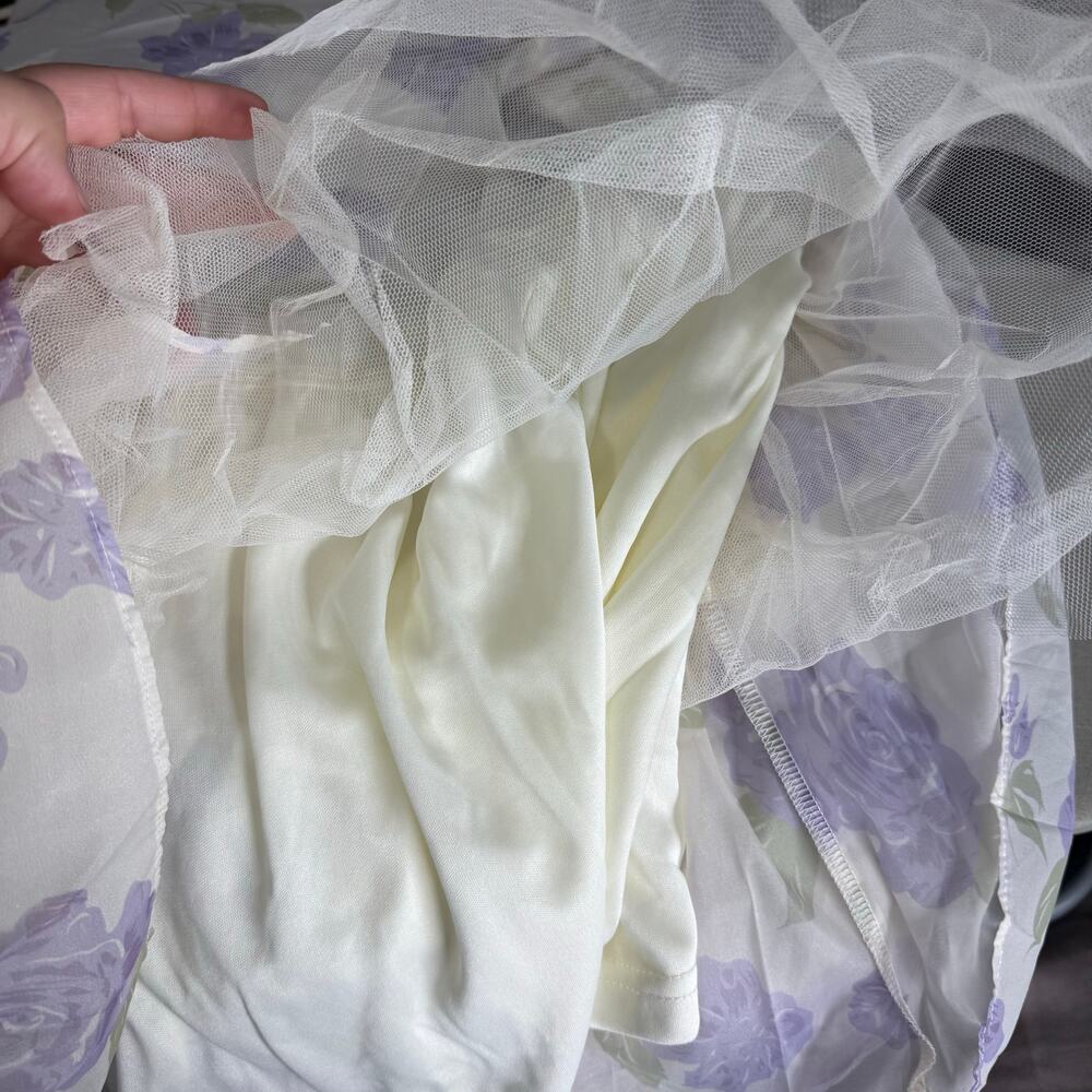 Petal And Pup Floret Midi Dress, Lavender, M - Picture 7 of 8